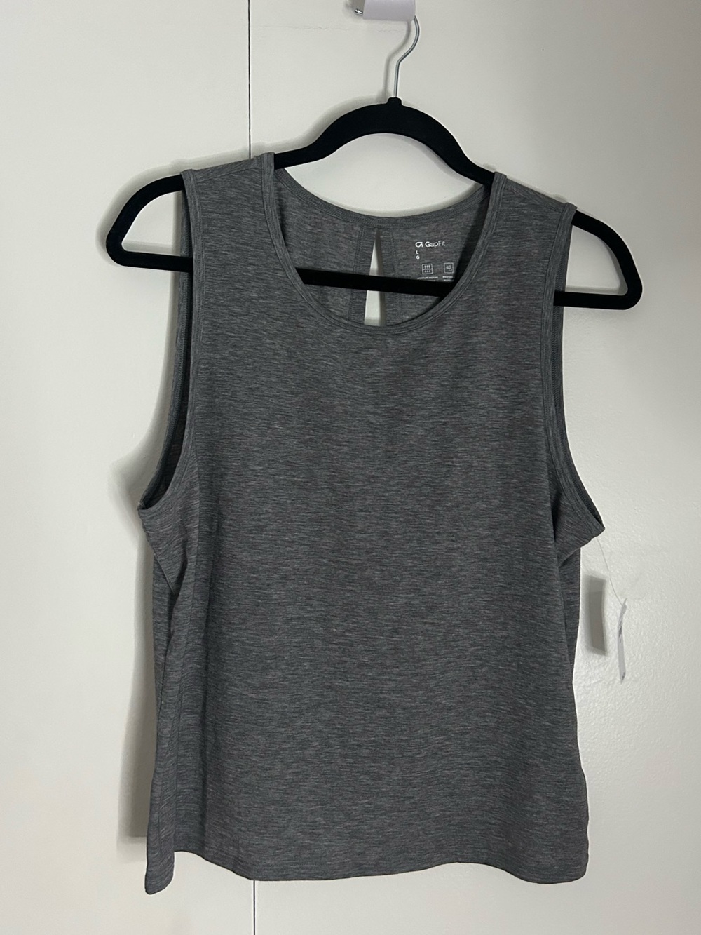 New GAP Charcoal Gray Scoop Neck Tank